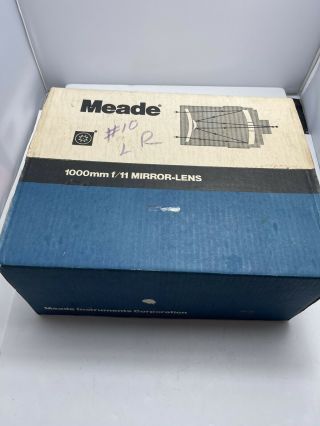 Meade 97er Maksutov Spotting Scope,  1000mm F/11 Mirror - Lens,  Armored Rubber Rare