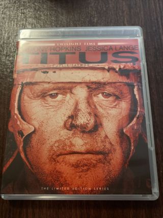 Titus Blu - Ray Twilight Time Limited Oop Anthony Hopkins Rare