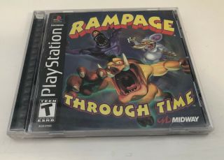 Rampage Through Time (playstation 1,  Ps1 2000) Complete Rare
