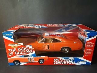 1:18 1969 Dodge Charger " Barn Find " The Dukes Of Hazzard General Lee Rare Read