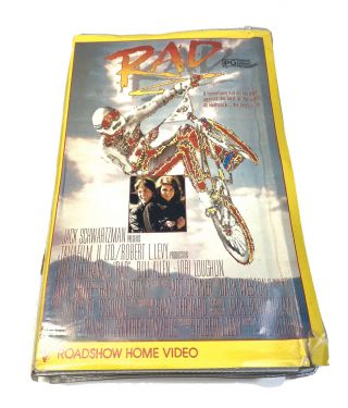 Vintage Vhs Video Tape Rad Bmx Clamshell Case Australian Rare 1987 Roadshow