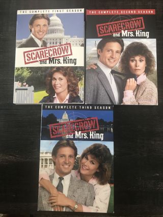 Scarecrow And Mrs.  King Seasons 1,  2,  & 3 Complete Set Dvd Very Rare Oop