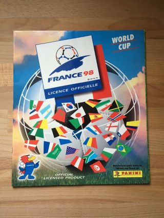 Rare Panini France 1998 World Cup Football Sticker Album - Almost Empty - Vgc