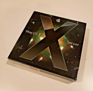 Apple Mac Os X Server V10.  5 Leopard Mb004z/a Unlimited Client License Vgc Rare