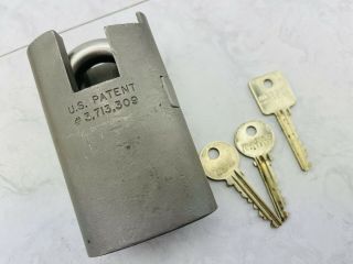 Rare Sargent And Greenleaf Military Padlock Locksport Lock
