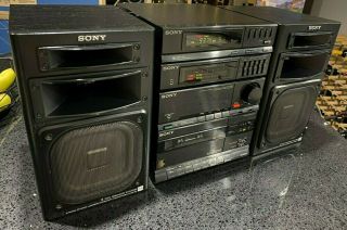 Rare Vintage Sony Boombox Fh - 303 Hi - Density Component System Fully