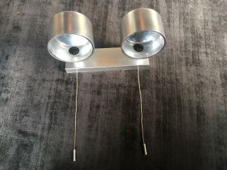 Very Rare Vintage 1970s Conelight Double Wall Light By Ronald Holmes - No.  3