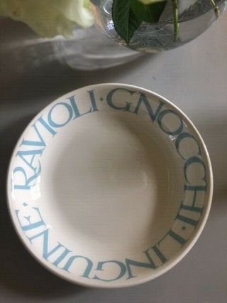 Emma Bridgewater Pale Blue Toast Pasta Bowl Rare And Discontinued 1st