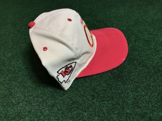 VTG 90s Kansas City Chiefs Sports Specialties Script Snapback Hat Cap KC RARE 3
