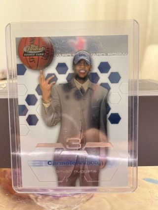2003 - 2004 Topps Finest Rookie Card Rc 180 Carmelo Anthony Rare Syracuse Nm