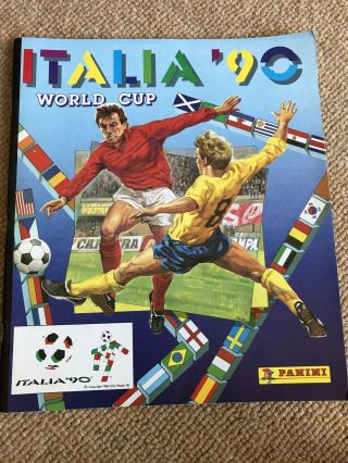 Rare Panini Italia 90 World Cup Empty Sticker Album