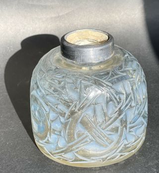 Antique French R.  Lalique Signed Perfume Bottle Atomizer Rare