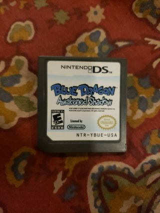Blue Dragon: Awakened Shadow Nintendo Ds 2010,  Rare,  Cartridge Only,