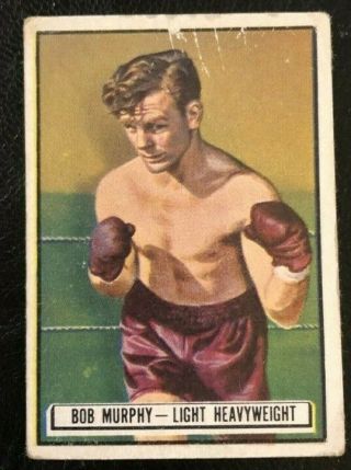 1951 Topps Ringside Boxing Card 49 Bob Murphy - Short Print - Sp - Rare