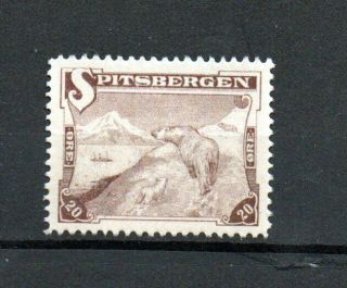 003.  Norway Local Post 1909 Spitsbergen Stamp Mnh Rare