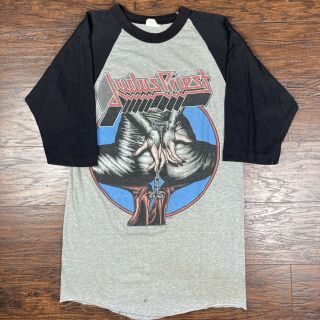 Vintage Rare 2 - Sided Judas Priest 1984 Defenders Of The Faith Concert T - Shirt M