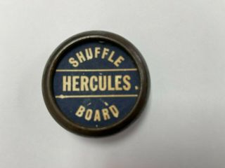 Vintage Hercules Table Shuffleboard Puck Weights - Blue - Rare