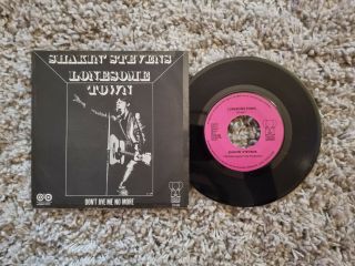 Shakin Stevens Lonesome Town Pink Elephant Rare 45 Single