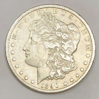1890 - Cc Carson City Rare Date Value Morgan Silver Dollar Silver $1 Coin E920