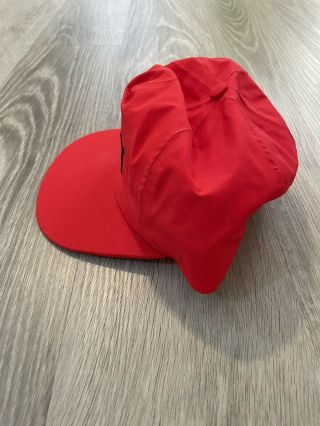 Vintage Rare Red Emboridered Gore - Tex Snapback Hat Cap USA Mad Hatters Inc 2