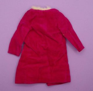 Vintage Barbie Japanese Exclusive 21002618 Magenta Rose Velvet Coat RARE 2