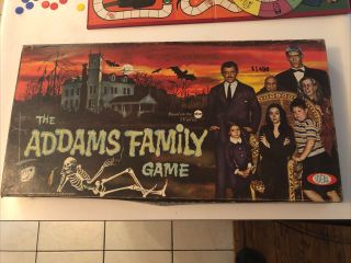 Rare Vintage 1964 Addams Family Board Game No 2269 - 9 Ideal Corp Near Complete