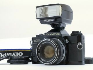 [rare Near Mint] Olympus Om20 = Omg 35mm Slr 50mm F1.  8 Lens Om - 20 T20 Japan K173