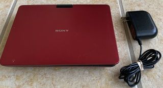 Sony Dvp - Fx930 Portable Dvd Player (9 " Screen) Red - Rare -