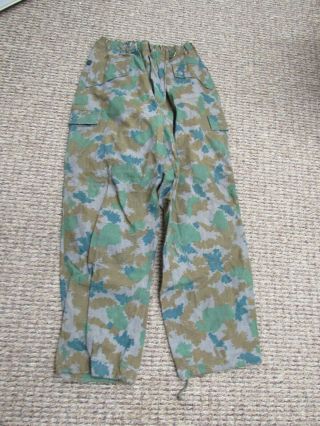 Post Wwii East German Blumentarn Camo Pants/trousers Rare