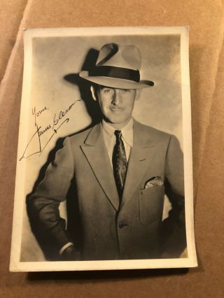 James Gleason Very Rare Very Early Autographed Photo 30s Meet John Doe