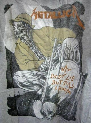 Metallica Pushead Wherever I May Roam Giant Vintage Xl Shirt 90 