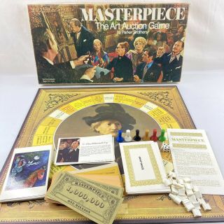 Masterpiece: The Art Game Vintage 1970 Parker Brothers Complete Rare