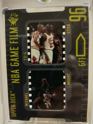 1997 Michael Jordan Upper Deck SP Game Film GF1 RARE Film Insert SHARP 2