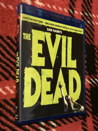 The Evil Dead Limited Edition Blu - Ray,  Bonus Dvd Bruce Campbell Movie Rare