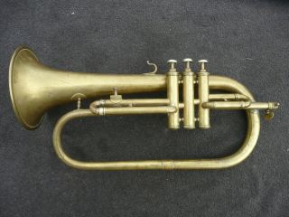 Rare Old Bb French Flugelhorn By Mennesson - Around 1900
