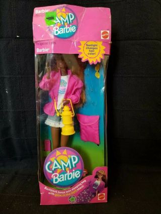 Rare 1993 Camp Barbie African American Barbie Doll Sun Changes Hair Color 11831