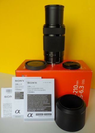 Sony Sel 55 - 210mm F/4.  5 - 6.  3 Aspherical Is Oss Lens Rarely