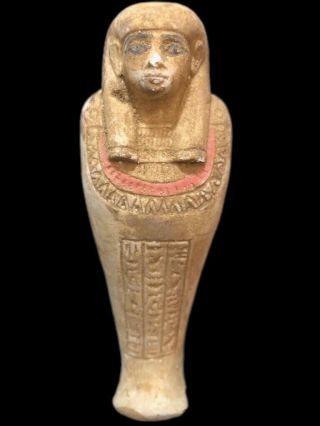 Rare Very Large Ancient Egyptian Shabti,  Late Period 664 - 332 Bc (4)