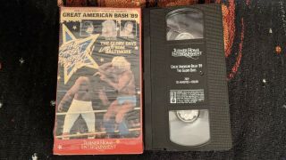 Wcw Vhs Ppv Event The Great American Bash 1989 89 Oop Rare Vhtf Wwf Ecw Wwe