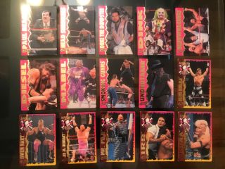1995 WWE WWF Action Packed FULL SET,  All 42 Cards RARE, 3