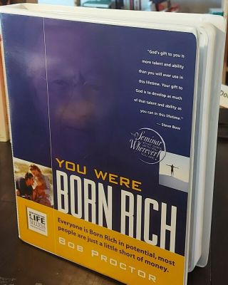 Rare Bob Proctor You Were Born Rich 6 Dvd 15 Cd - Complete Learning System