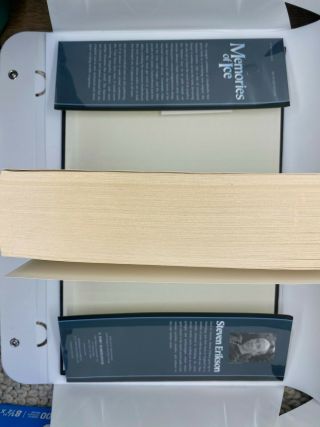 True US First Edition Printing Memories of Ice Steven Erikson Malazan Rare HCDJ 3