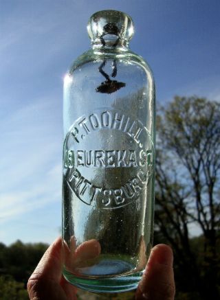 P.  Toohill Rare Pennsylvania Hutchinson Soda Bottle Pittsburgh,  Pa.