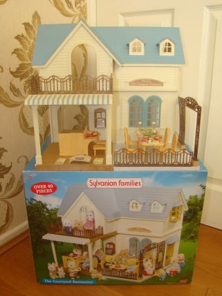 Sylvanian Families Rare Courtyard Restaurant Boxed Complete Calico Critters