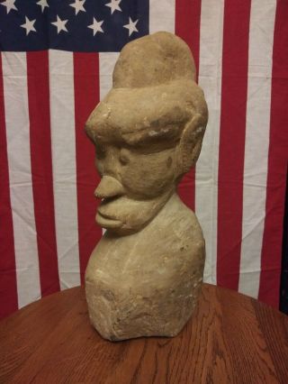 Authentic Indian Arrowhead Artifact Human Effigy Ancient Native American ? Rare