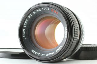 Rare " O " [ ] Canon Fd 50mm F/1.  4 S.  S.  C.  Ssc Mf Lens From Japan