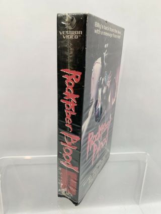Rocktober Blood VHS Rare Horror Vestron Video 80 ' s Slasher Metal 1984 2