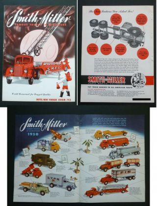 Vtg Rare 1950 Dealer Ad Smith Miller Fire,  Silver Streak,  Timber,  Armored Truck