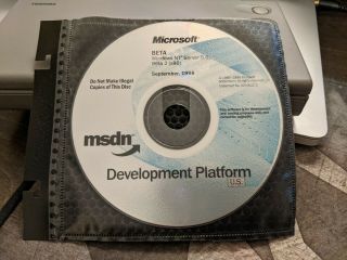 Extremely Rare: Microsoft Windows Nt Server 5.  0 Beta 2 (x86) Msdn Cd
