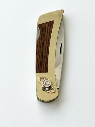 Rare Vintage Pacific Bell Telephone Co Empl.  Service Award Gerber Pocket Knife